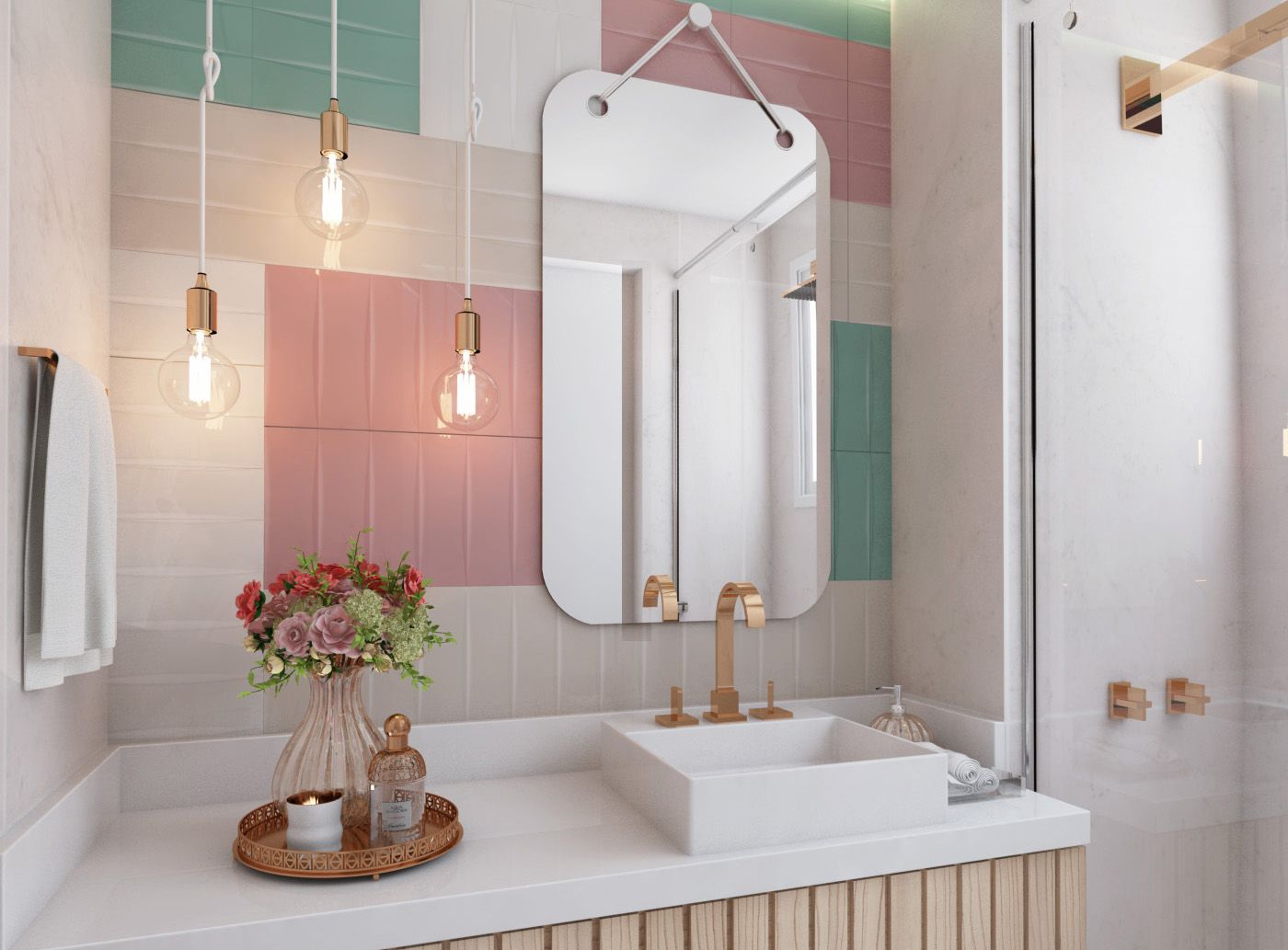Objetos decorativos minimalistas em composição leve e natural
